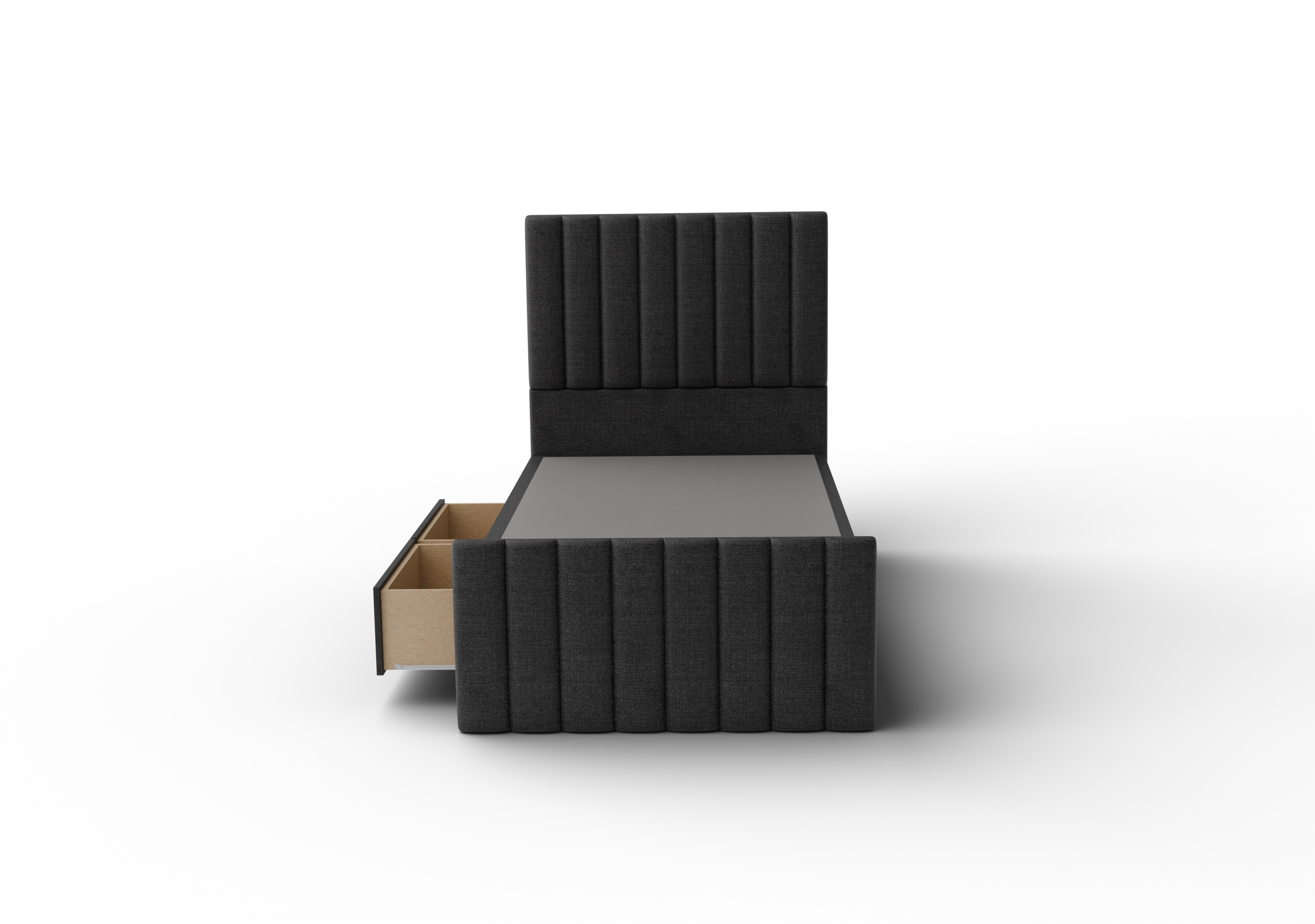 NZ Made Wave Bed Frame With Drawers