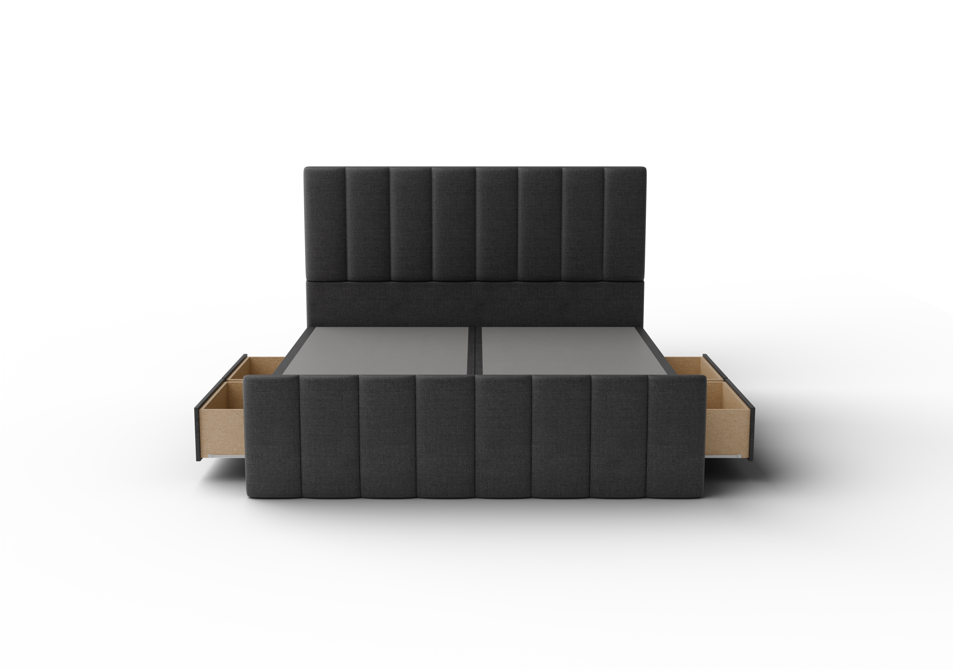 NZ Made Wave Bed Frame With Drawers