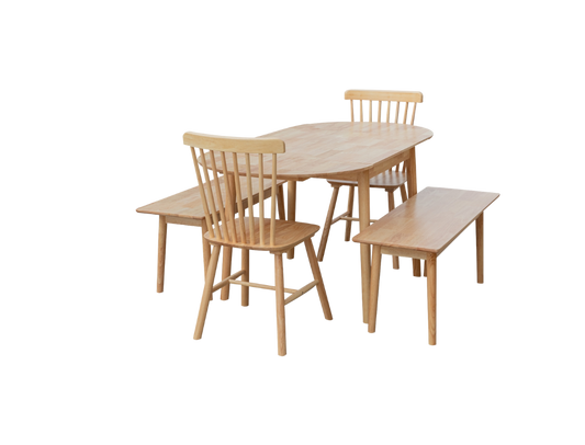 Regal Drop Leaf Wooden Dining Suite