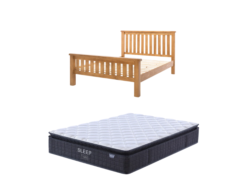 Richard Bed Frame + SleepTime Medium Mattress