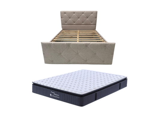 Rio Bed Frame + SleepTime Pocket Pillowtop Mattress