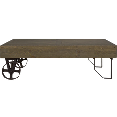 Mill Wood Coffee Table - Wheels (KD)