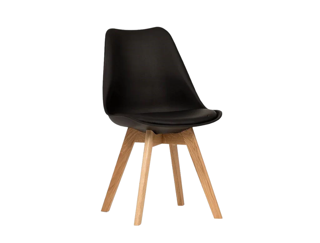 Savvy Dining Chairs 4pcs Set Black - Side View | Furniture World NZ