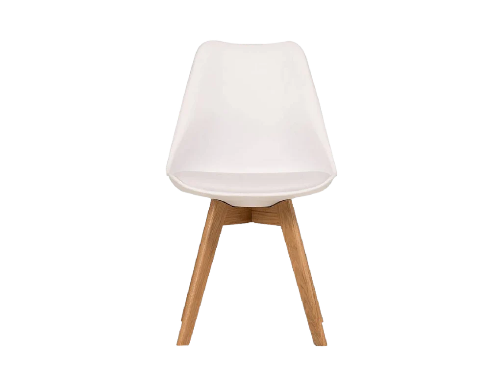Savvy Dining Chairs 4pcs Set White - Side View | Furniture World NZ