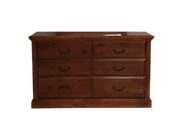 Serena 6 Drw Dresser / Mirror - Image 5 | Furniture World NZ