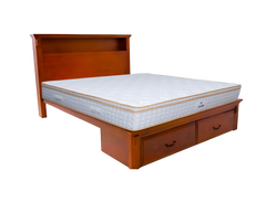 Serena Bed Frame + Bliss Euro Top Pocket Spring Mattress