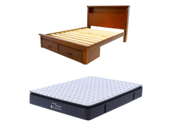 Serena Bed Frame + SleepTime Pocket Pillowtop Mattress