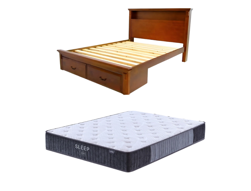 Serena Bed Frame + SleepTime X-Firm Mattress