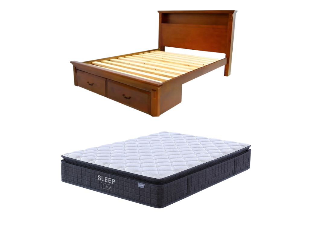 Serena Bed Frame + SleepTime Medium Mattress