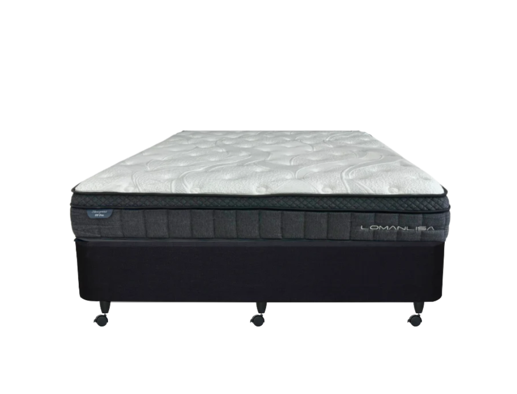 SleepMax PP Pro Mattress + NZ Made Duracast Hotel Bed Base with Casters