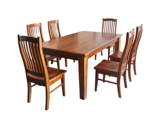 Solid Wood Dining Suite Pine