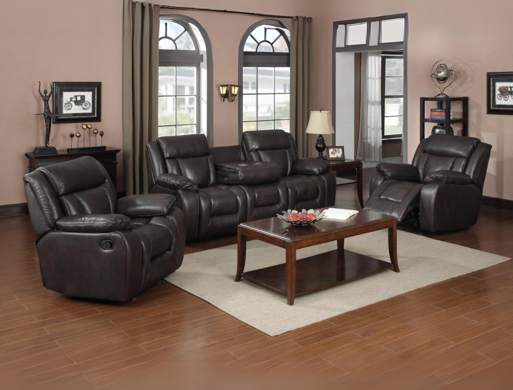 Luxe Recliner Suite Dark Brown