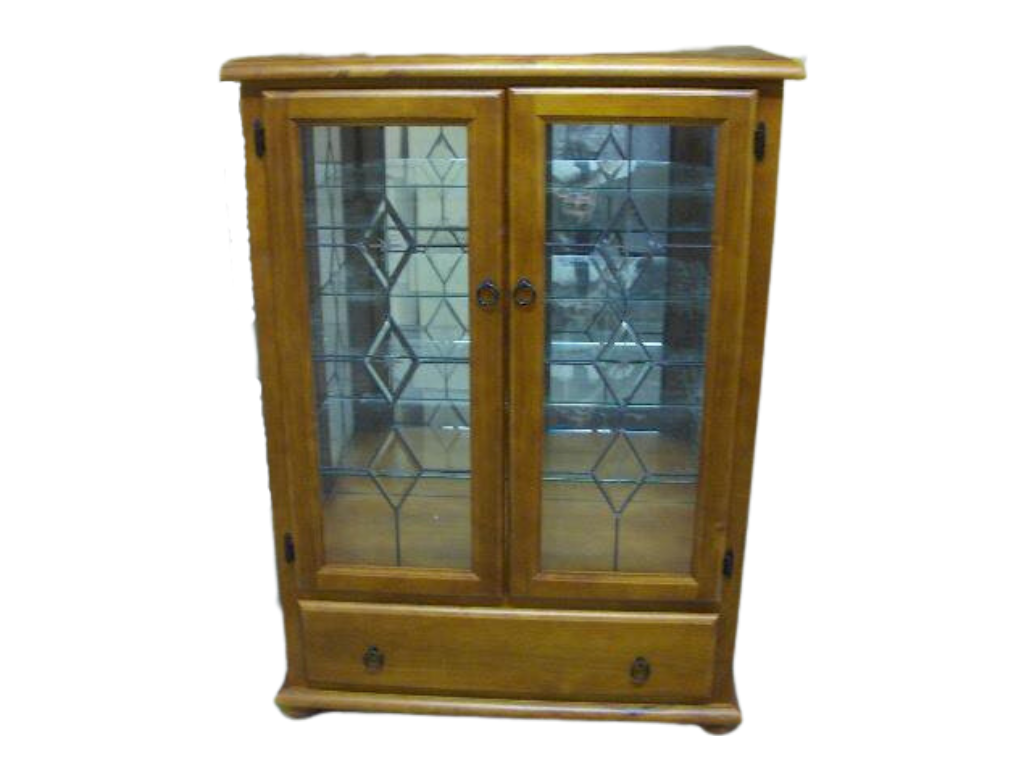 Solid Wood Display Cabinet