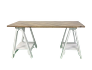Zen Desk White - Side View | Furniture World NZ