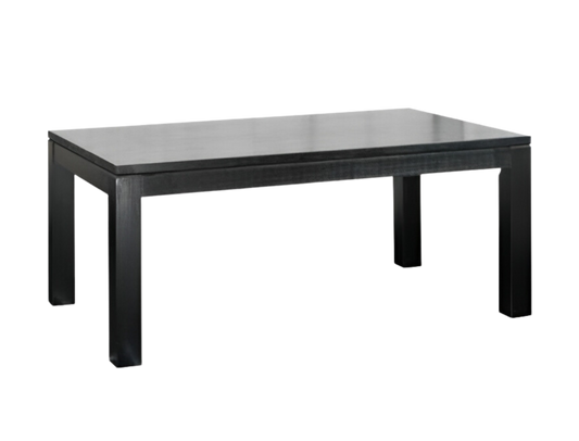 Solid Wood 1.8M Dining Table Black