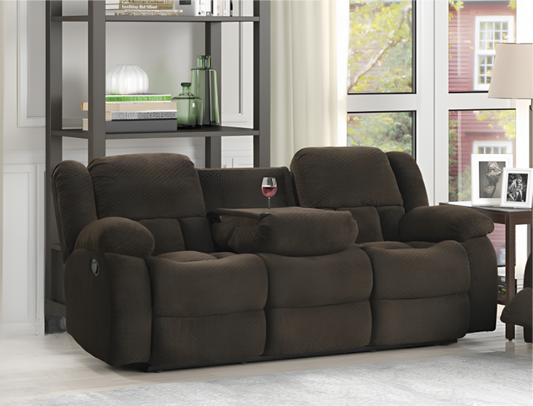 Delight Brown Fabric 3RR Recliner