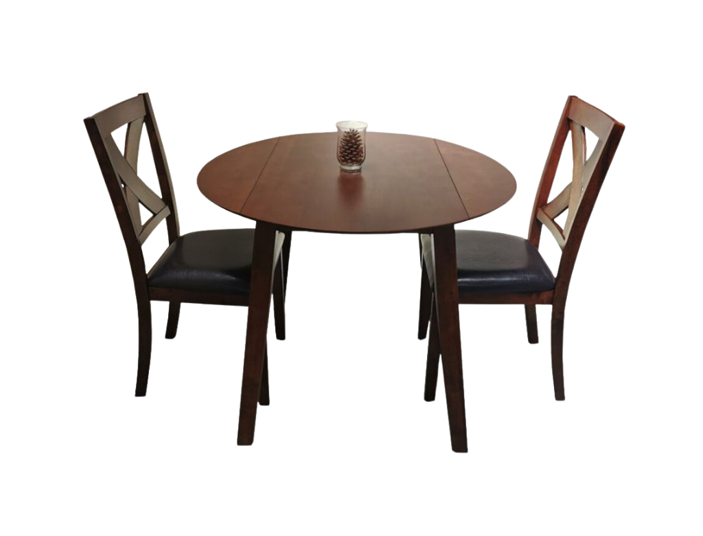 Craftsman 1m Round Dining Set 3 Pcs