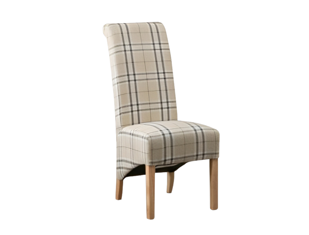 The Grand Checkered Chairs 2 Pcs Set