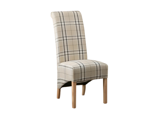 The Grand Checkered Chairs 2 Pcs Set