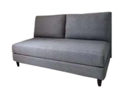 Versatile 2 Seater Fabric Sofa Grey - Detail View | Furniture World NZ