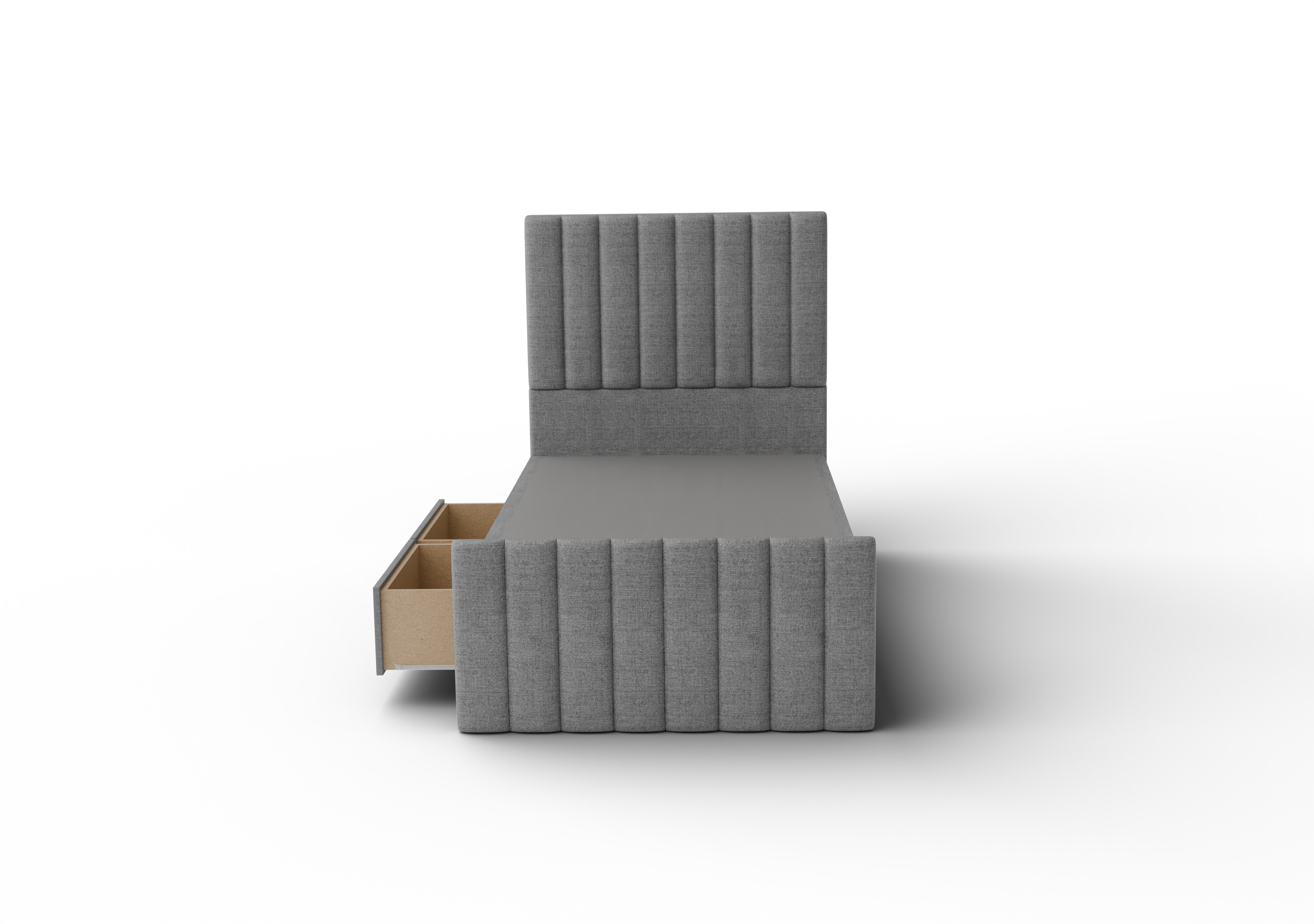 NZ Made Wave Bed Frame With Drawers