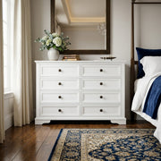 Sienna 8 Drawer Dresser - White