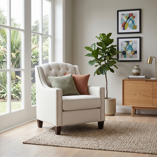 SleekStyle Accent Chair - lifestyle