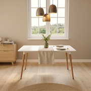 Thrifty 1.2M Dining Table White - lifestyle