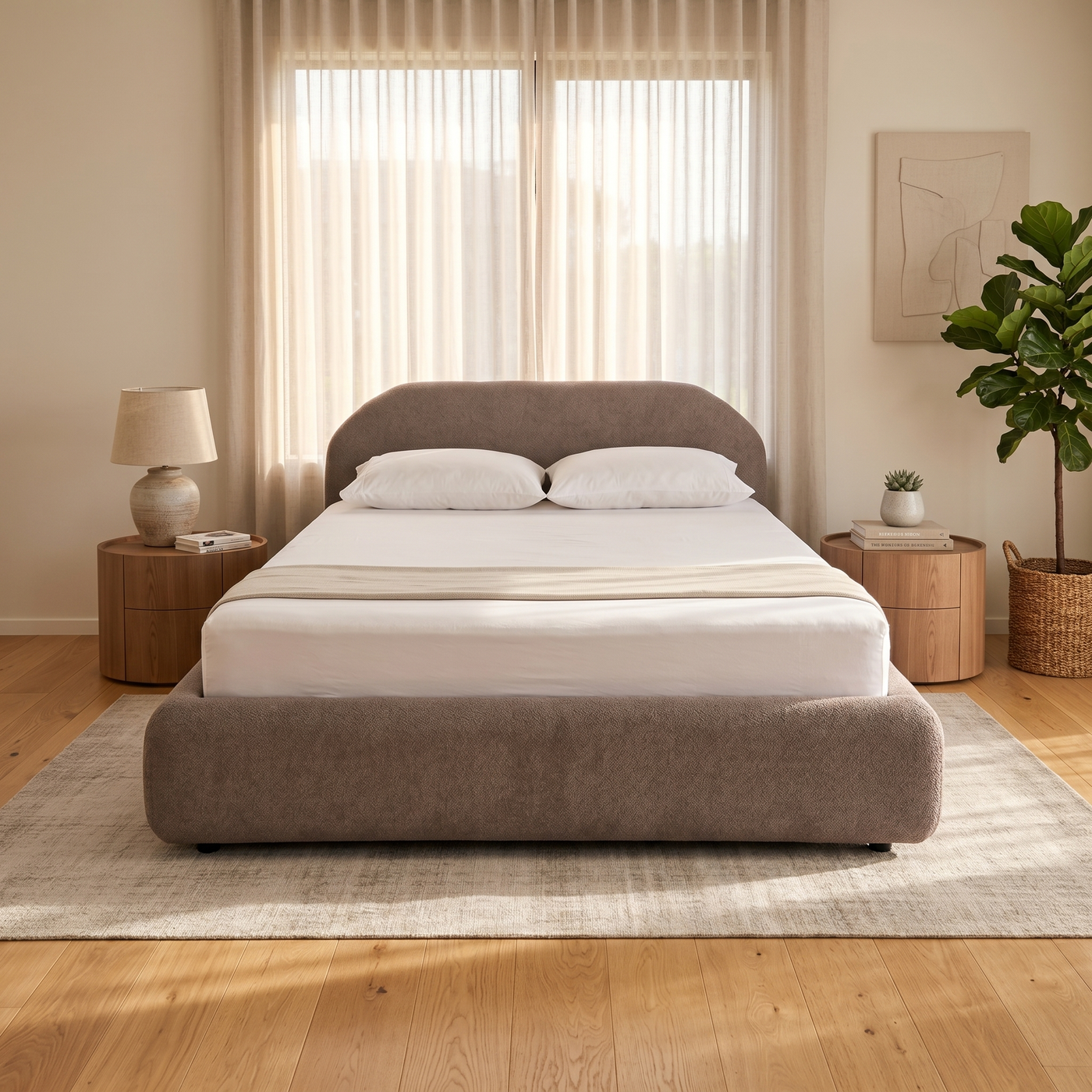 NZ Made Eclipse Bed Frame + SleepTime Pocket Pillowtop Mattress - lifestyle