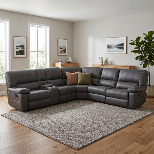 OSLO Corner modular with 3 Recliners: LOU-JET - lifestyle