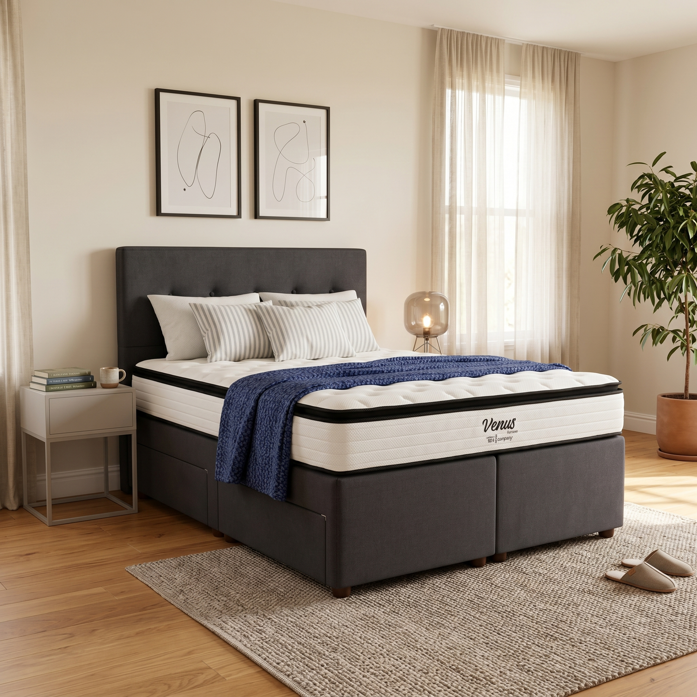 NZ Made SleepVault Storage Bed with Headboard - lifestyle