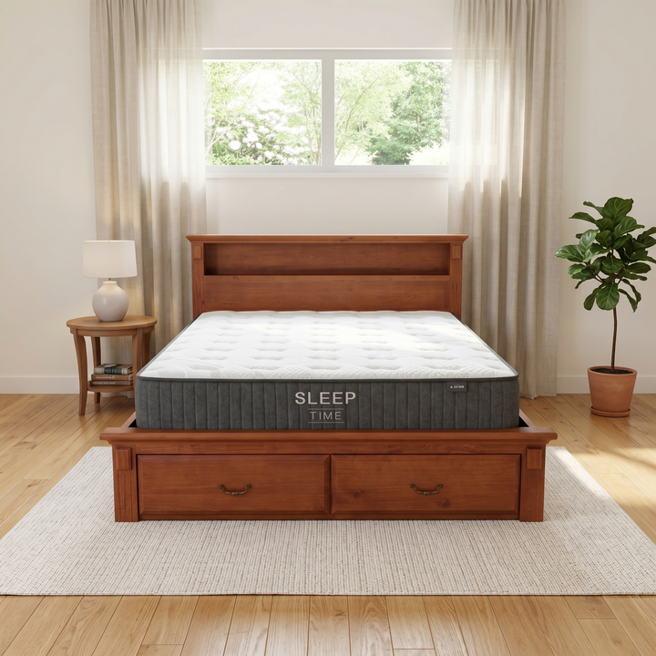 Serena Bed Frame + SleepTime X-Firm Mattress - lifestyle