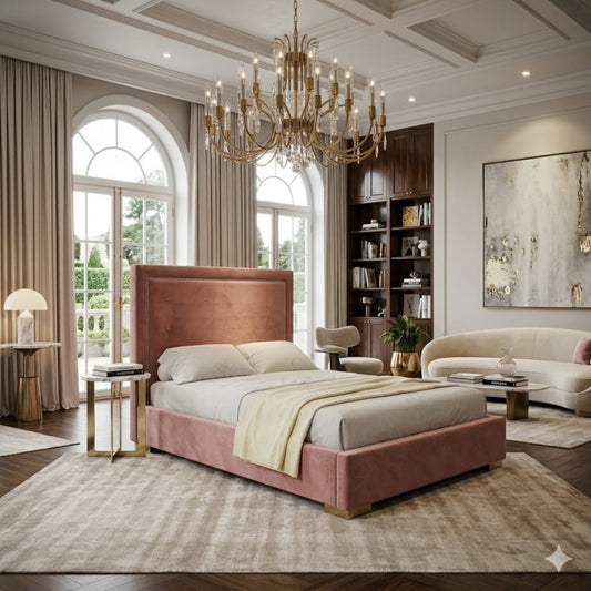 Bella Vista Headboard Terracotta King - Floor Model