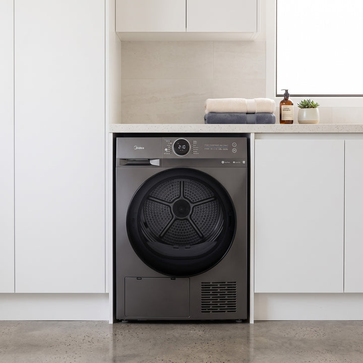 Midea MD200 9kg Heat Pump Dryer Titanium lifestyle