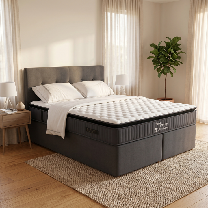 NZ Made SleepVault Storage Bed + SleepTime Pocket Pillowtop Mattress - lifestyle