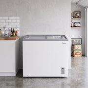 Midea 167L Glass Door Showcase Chest Freezer lifestyle