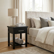 Champion 1 Drw Bedside Black
