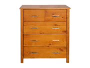 Bella 5 Drw Tallboy Honey