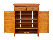 Bella Shoe Cabinet - Honey Colour