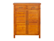 Bella Shoe Cabinet - Honey Colour