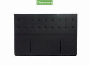 Boston Headboard King Single/ Charcoal. - Beds & Bed Bases