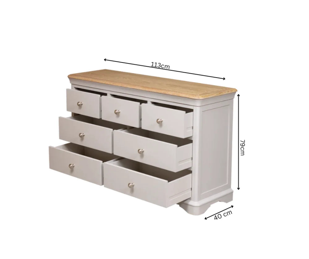 Brighton 7 Drw Lowboy Dresser