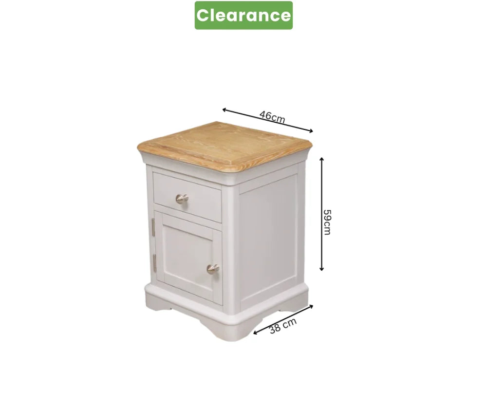 Brighton Bedside Table 1 Drw Left Door