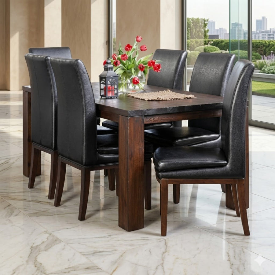 Zeno Dining Table – Acacia Wood Smoke | Furniture World NZ