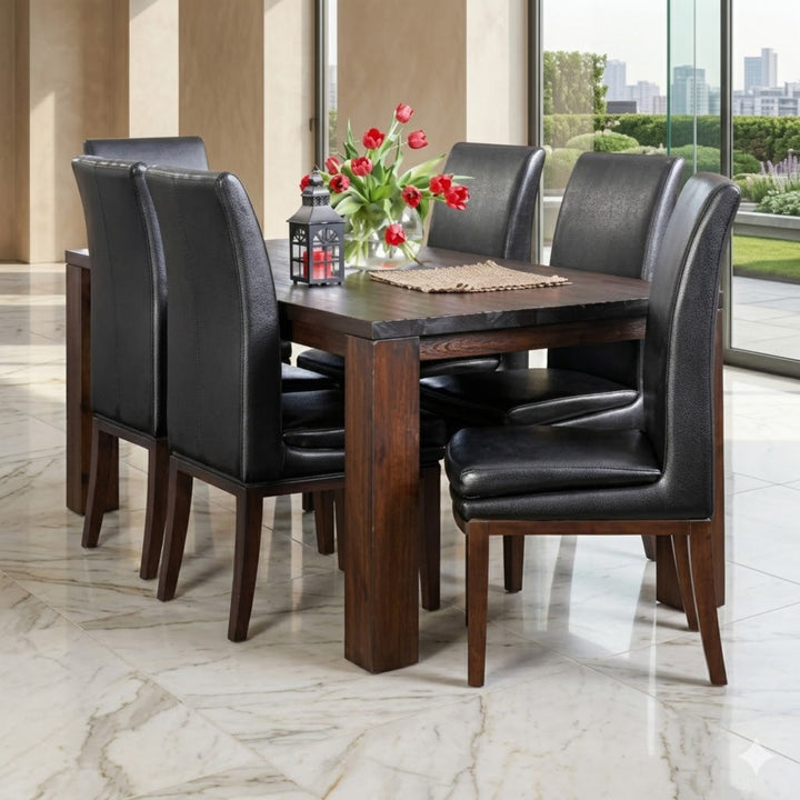 Zeno Dining Table – Acacia Wood Smoke | Furniture World NZ
