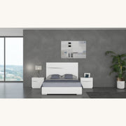 Orewa Bed Frame — Queen / White [Furntech SKU: BF4002-OW-Q]