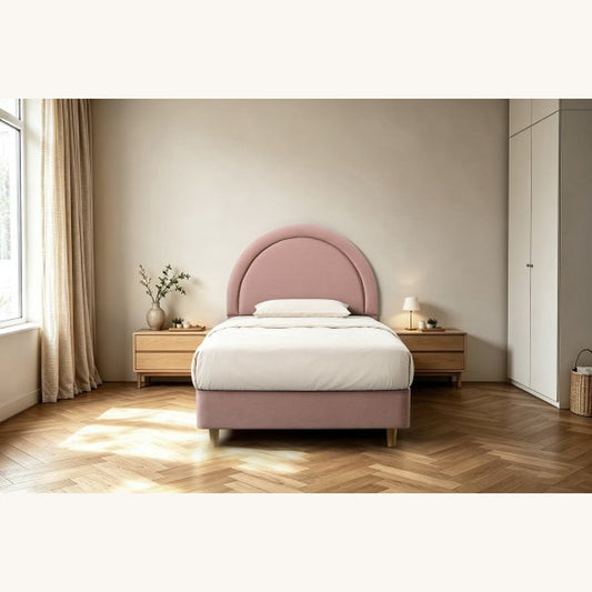 Mila Fully Upholstered Bed — King Single / Blush Pink [Furntech SKU: PR121]