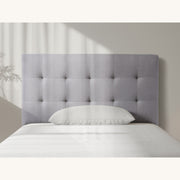 HH03 Fendalton Fabric Headboard — Single / King Single / Steel [Furntech SKU: PR235]