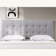 HH03 Fendalton Fabric Headboard — Double / Queen / Steel [Furntech SKU: PR237]
