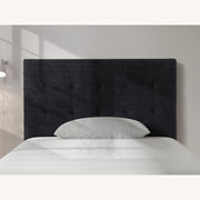 HH03 Fendalton Fabric Headboard — Single / King Single / Charcoal Black [Furntech SKU: PR285]